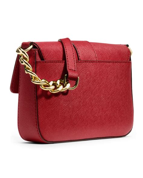 Michael Michael Kors Fulton Small Messenger Red Bag